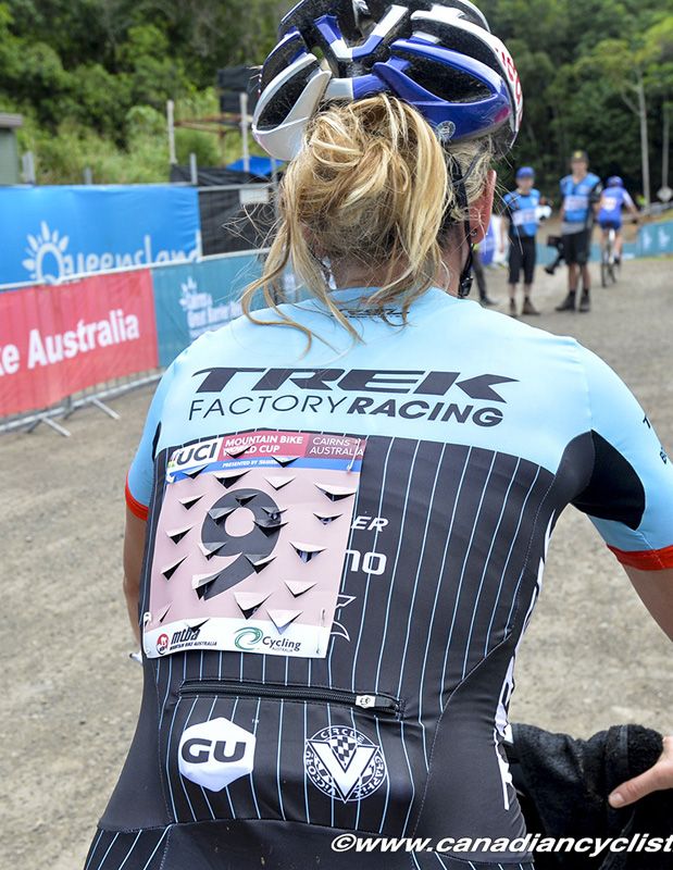 Emily Batty looking for maximum cooling