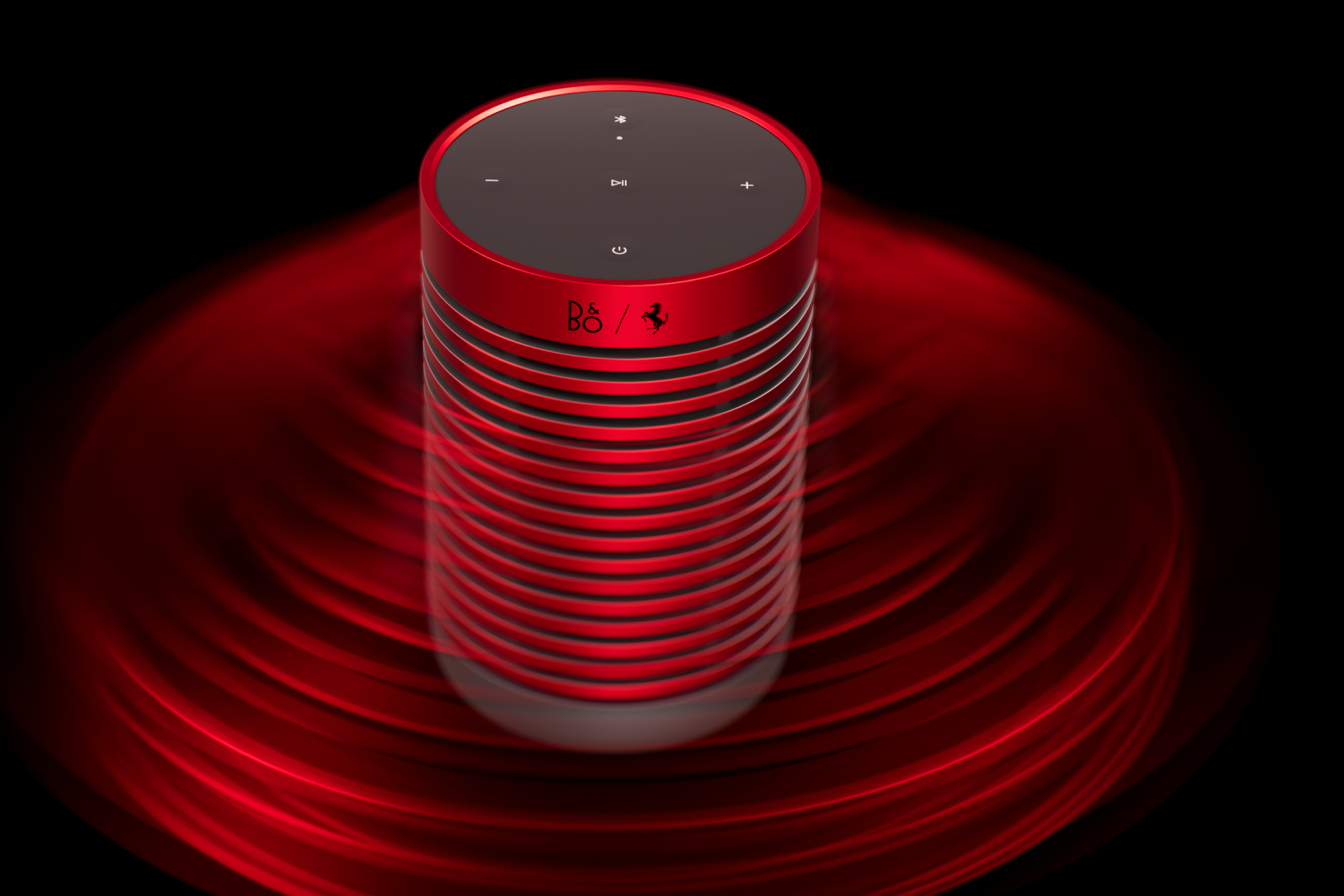 Beosound Explore i Ferrari-farver