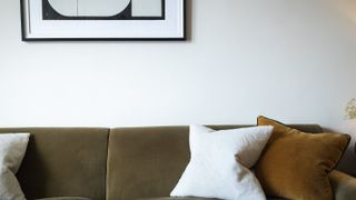 white washable paint on a living room wall