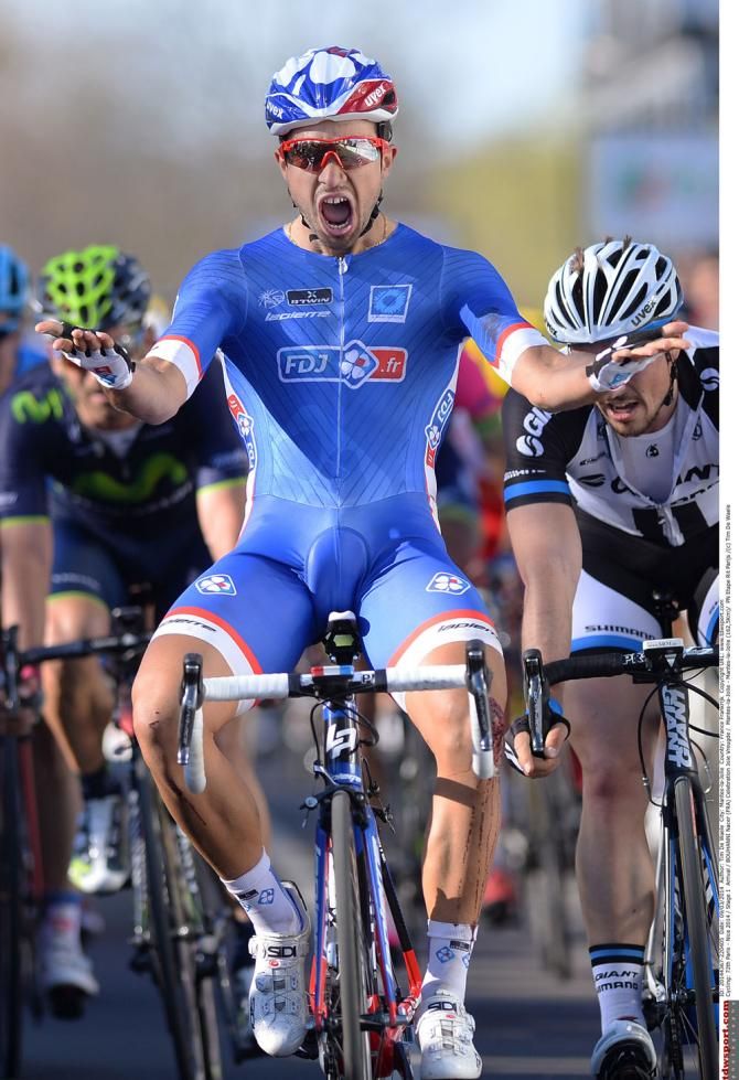 Nacer Bouhanni (FDJ.fr) wins stage 1 of Paris-Nice