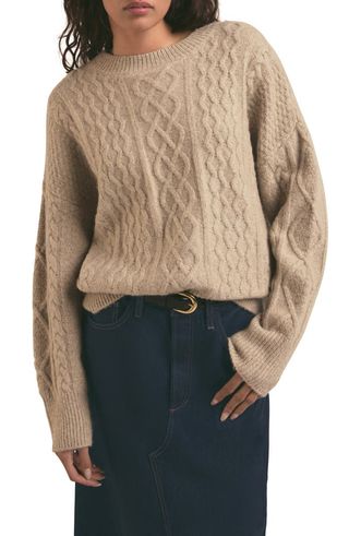 Oversize Cable Knit Sweater