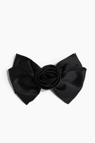 Hair Clip With Silk Bow