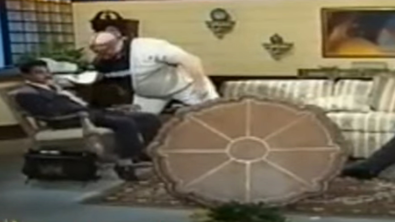 Vader attacking a talk show host