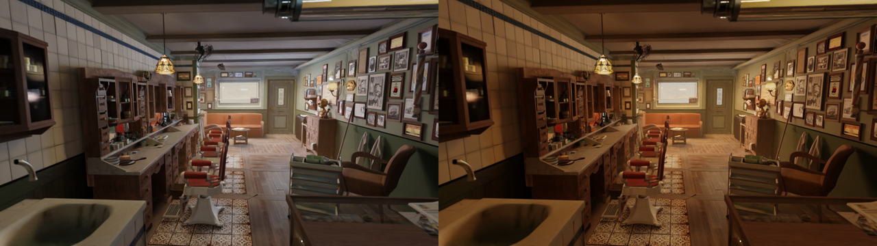 barbershop scene
