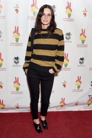 Courtney Cox's casual academic look