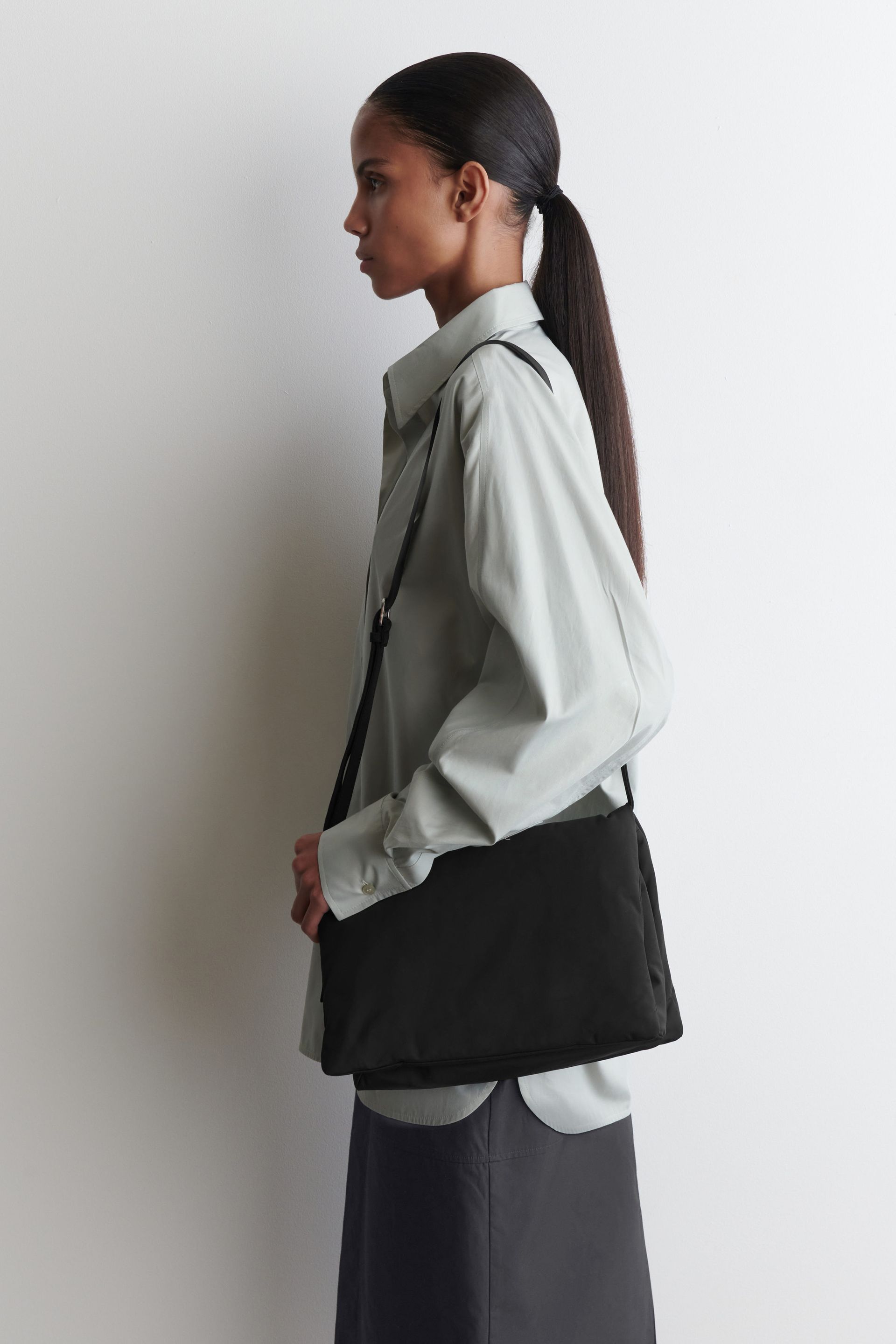 Trifold Padded Crossbody Bag