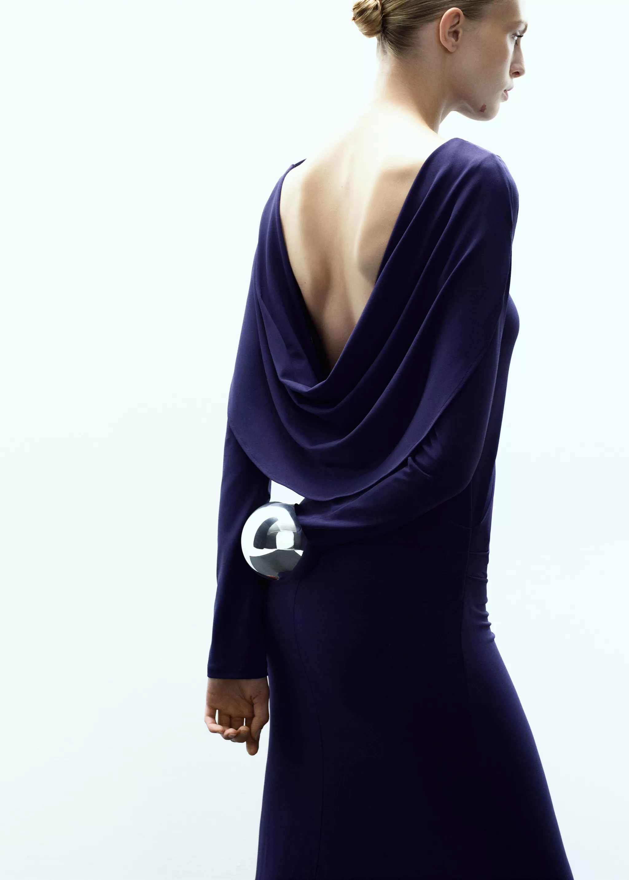 Fine-Knit Open-Back Dress - Women | Mango Usa