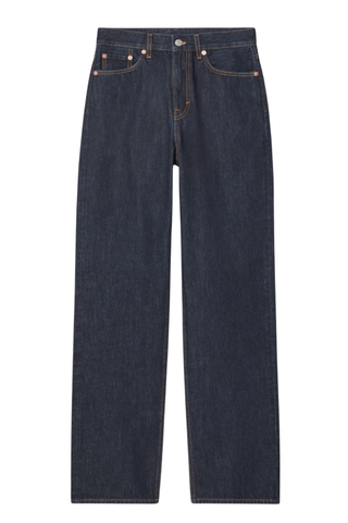 Column Straight-Leg Jeans