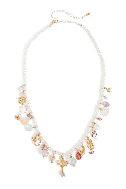 Chan Luu - White Pearl Mix Necklace