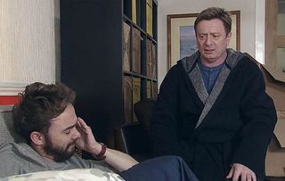 David struggles after being attacked by Josh in Coronation Street - will he talk to his dad Martin?