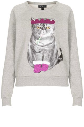 Topshop Christmas Cat Sweater, £29