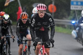 Georg Steinhauser of Germany and Team EF Education - EasyPost competes in the breakaway during the 103rd Tre Valli Varesine 2024