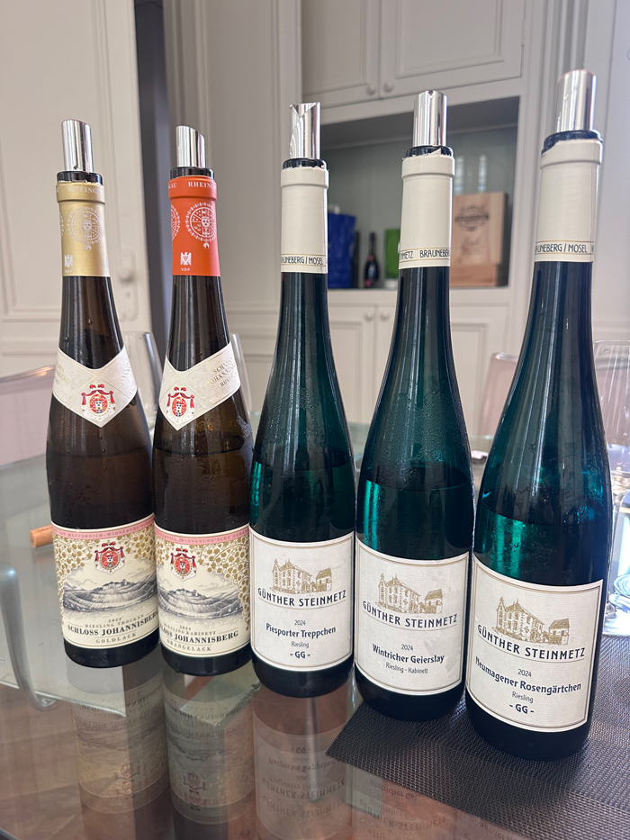 Some of the German Rieslings entering the Place de Bordeaux this September
