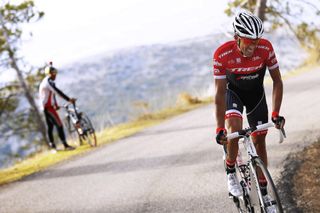Alberto Contador was again an aggressive presence on the climbs