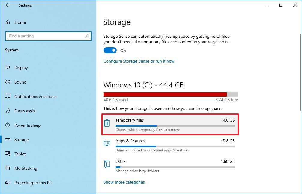 How to reclaim space after upgrading to Windows 10 October 2020 Update ...