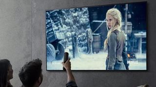 LG TV on wall 