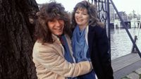 Valerie Bertinelli and Eddie Van Halen Amsterdam 1984. 