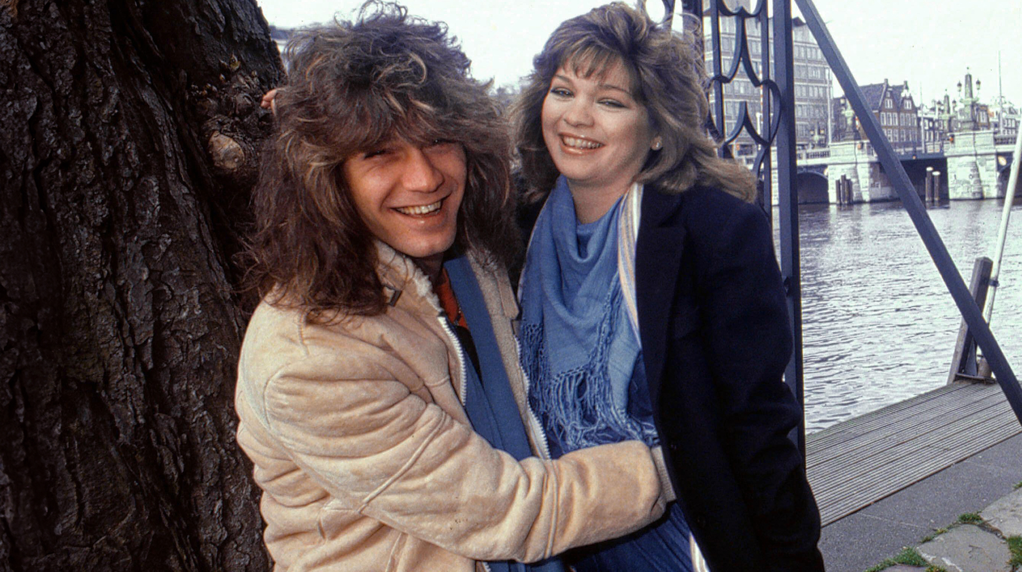 Valerie Bertinelli and Eddie Van Halen Amsterdam 1984. 