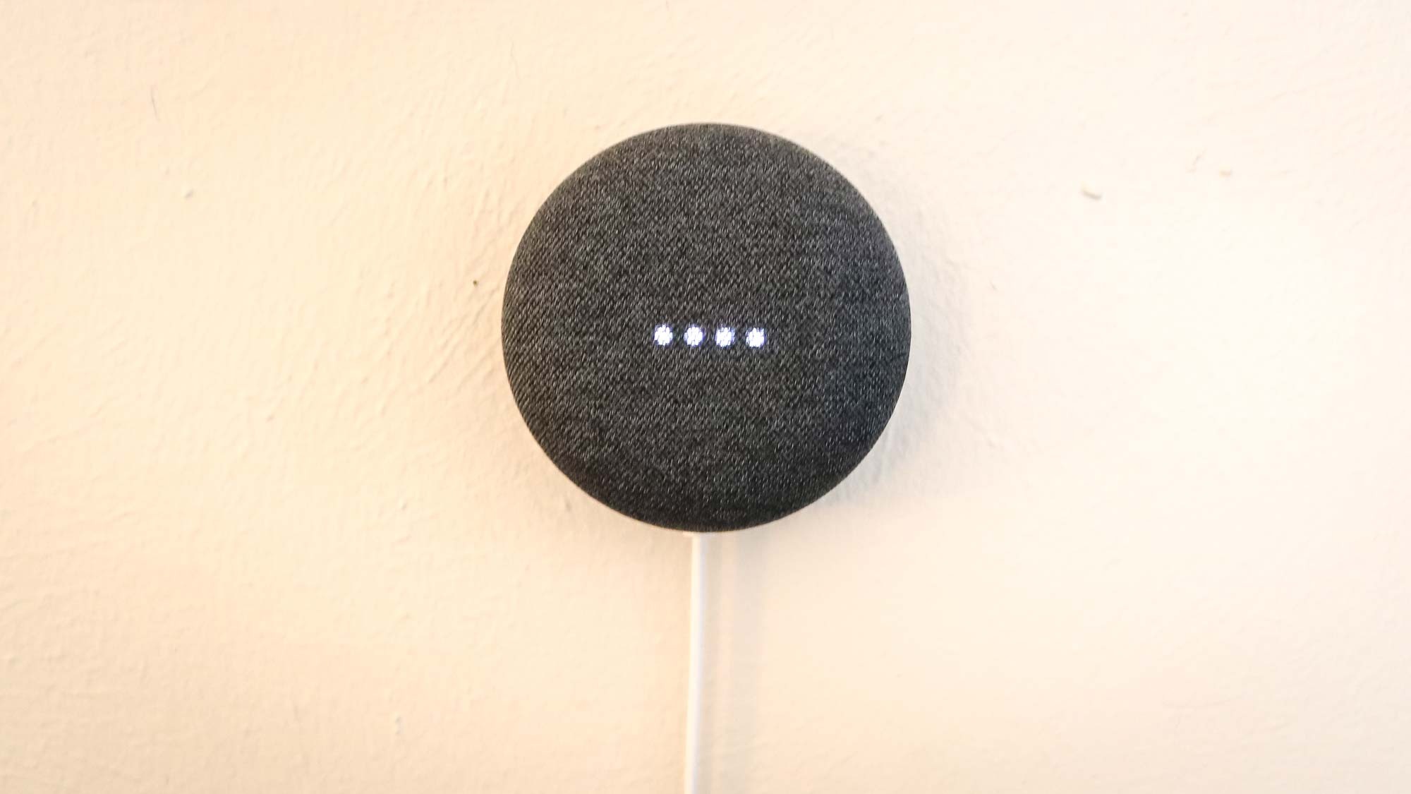 Google Nest Mini wall mounted