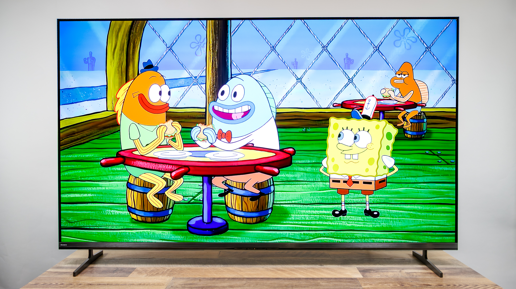 A Sony Bravia 3 II TV on a desk