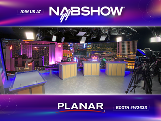 Planar's booth at NAB Show 2023.