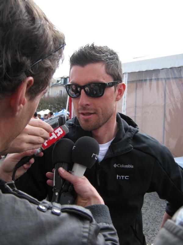 Bernhard Eisel (HTC-Columbia) was both nervous and excited
