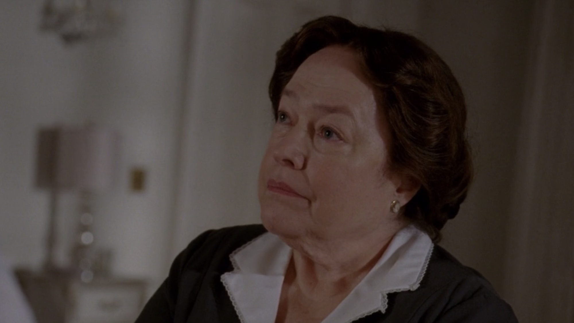 Kathy Bates' Delphine in a maid outfit in AHS: Coven.