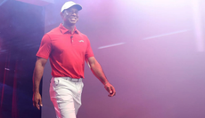 Tiger Woods walks on