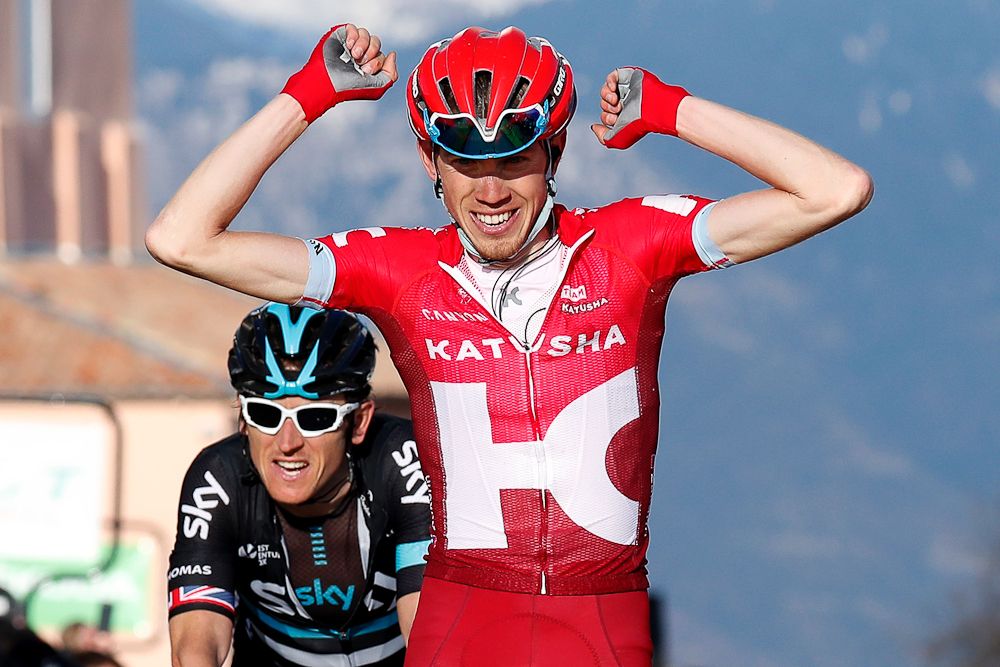 Ilnur Zakarin wins stage 6 at Paris-Nice.