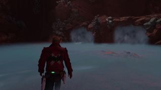 Guardians of the Galaxy escape the foggy cave