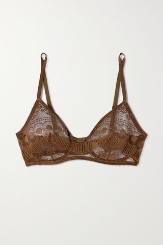 Flore Trefle lace underwired soft-cup bra
