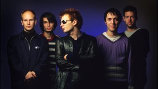 Radiohead, Phil Selway, Jonny Greenwood, Thom Yorke, Colin Greenwood, Ed O'Brien, Luna theater, Brussels, Belgium, 05/12/1995