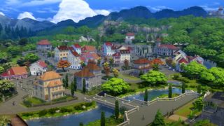 A world view in The Sims 4