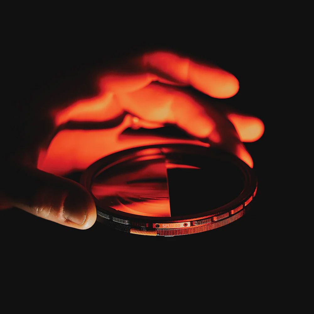 The PolarPro Split 50 is a split diopter filter that magnifies half the frame