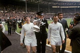 Jimmy Greaves, right, was a part of two FA Cup-winning Tottenham teams