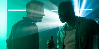No Time To Die Daniel Craig and Jeffrey Wright talk in the club