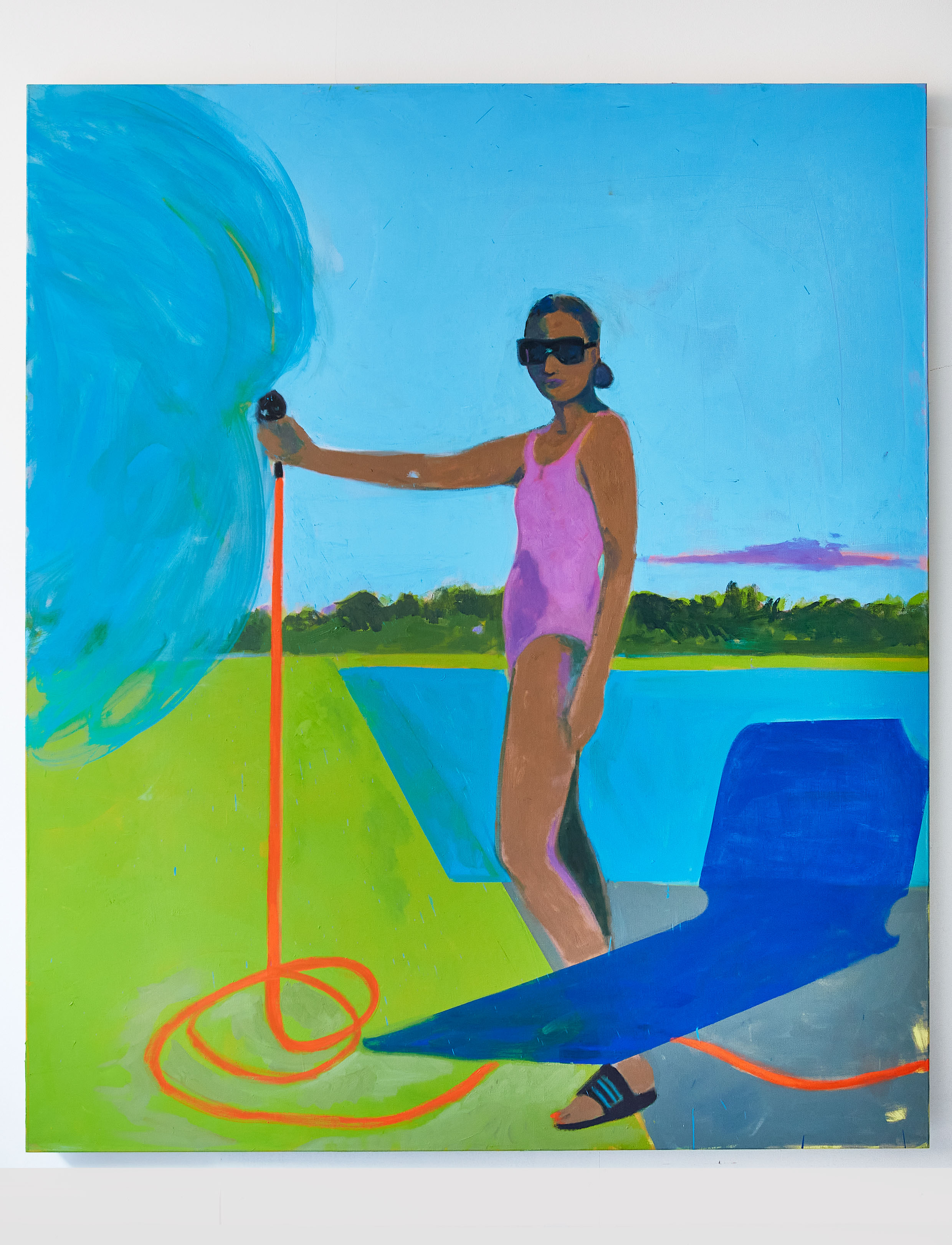 colourful painting of person