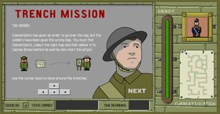 Screenshot: Trench Mission game