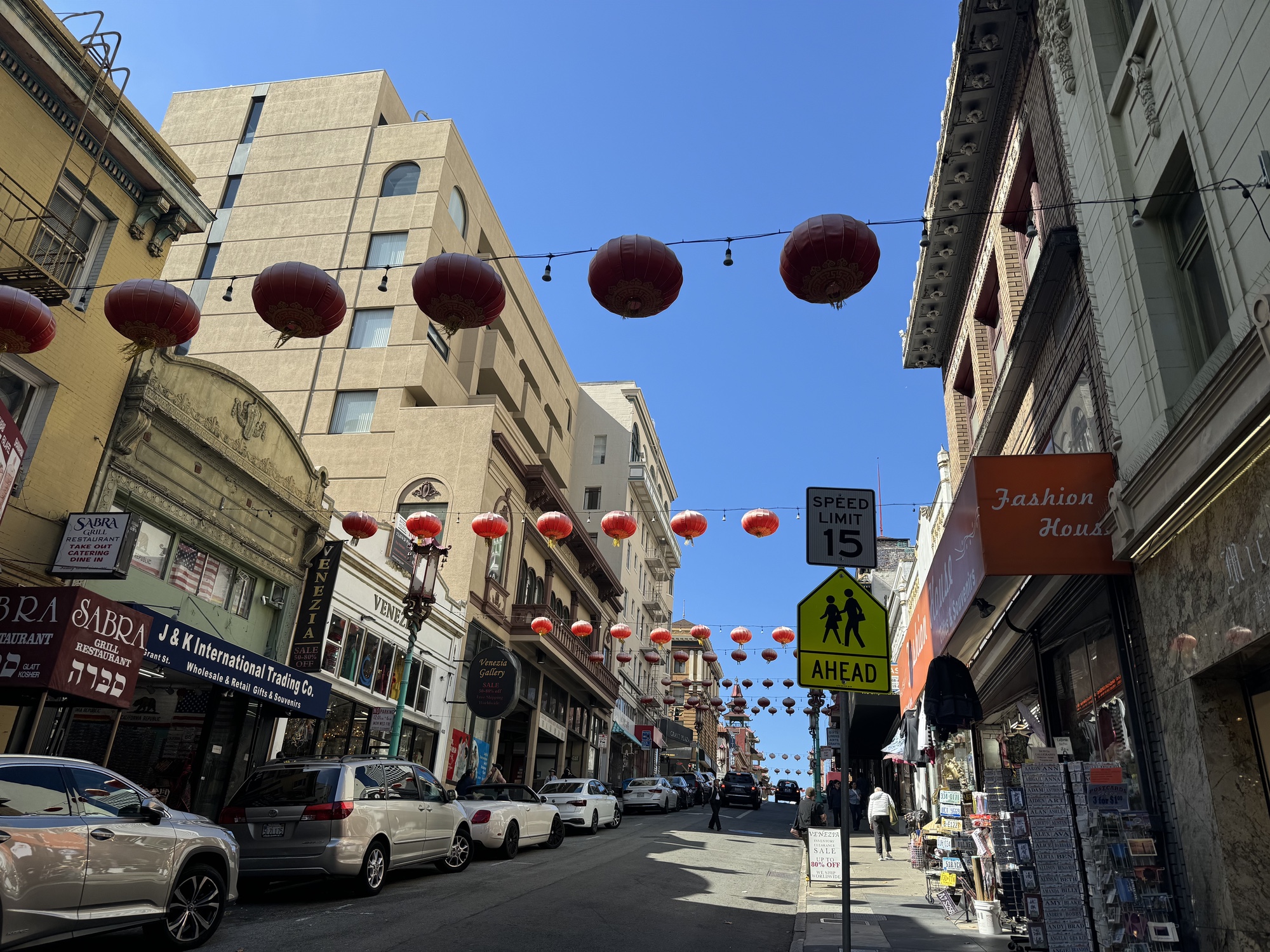 chinatown lanterns shot by iPhone 15 Pro