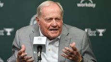 Jack Nicklaus speaks to media at a press conference