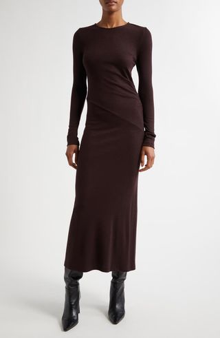 Sloane Long Sleeve Wool Body-Con Dress