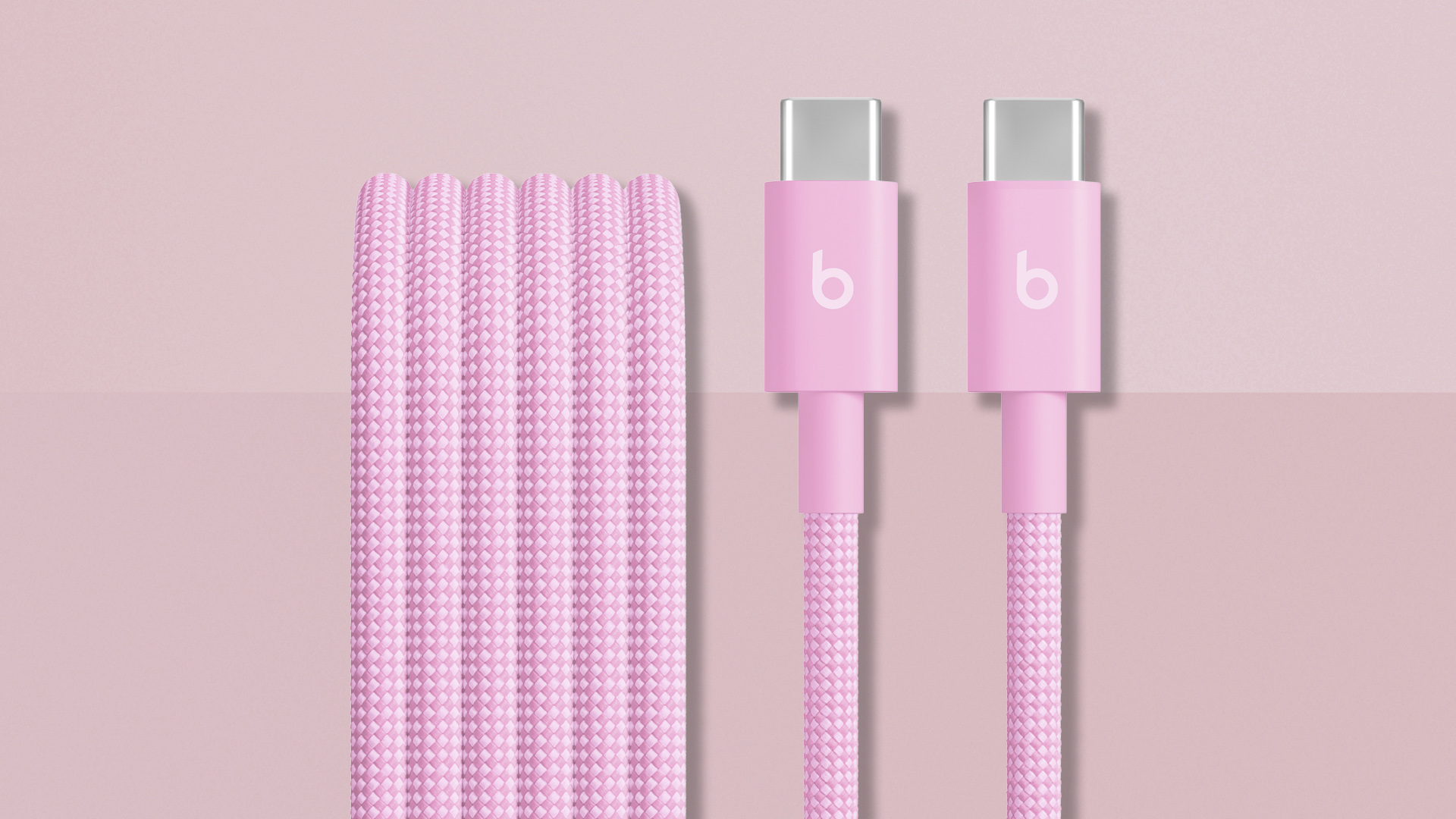 Beats cables in Power Pink colour