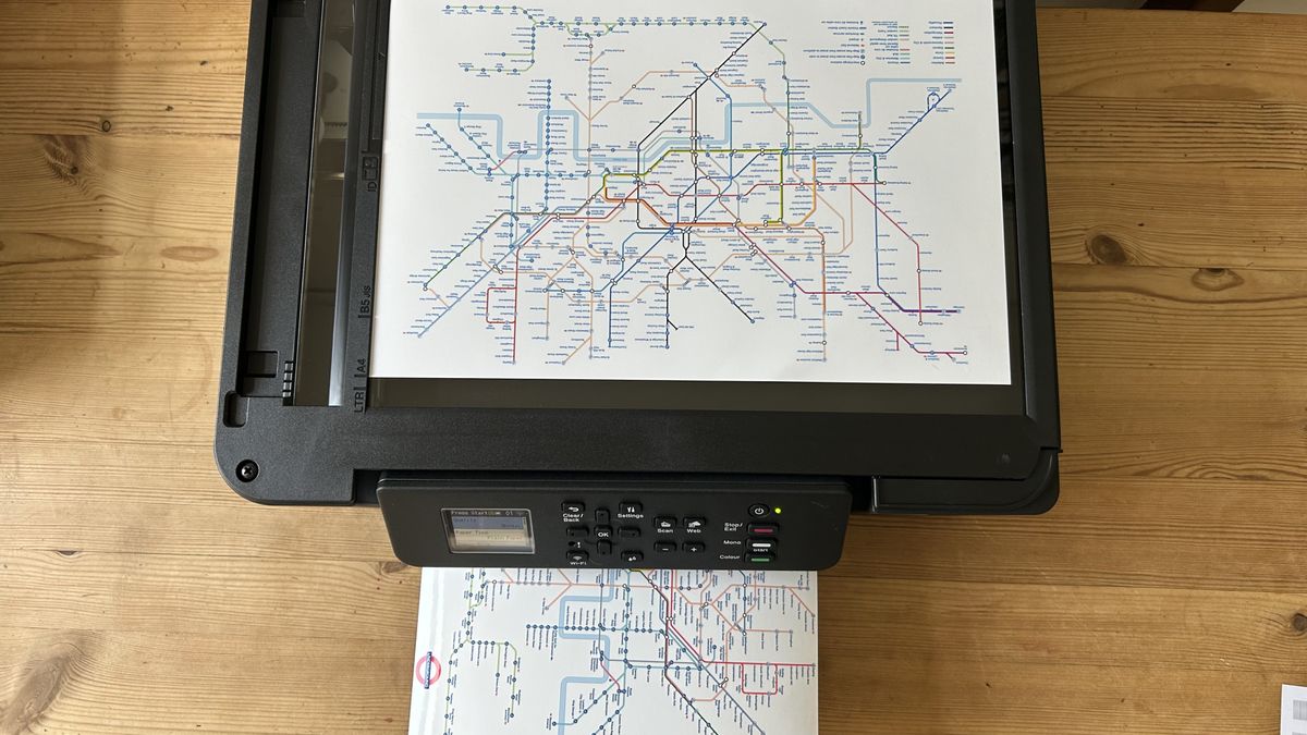 Brother DCP-T780DW ink tank printer during our review