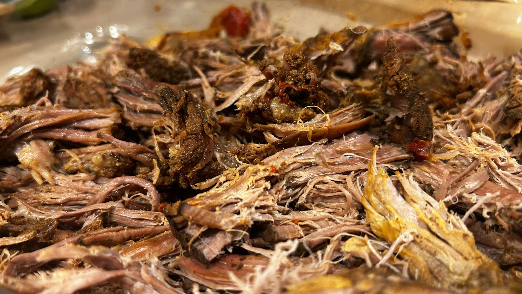 Shredded meat cooked using Ninja Foodi PossibleCooker
