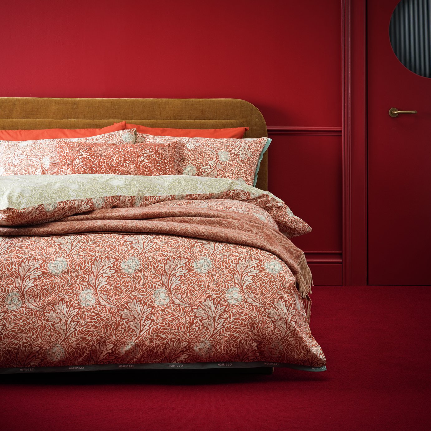 Habitat X Morris &amp;amp; Co. Apple Cotton Bedding Set - Single