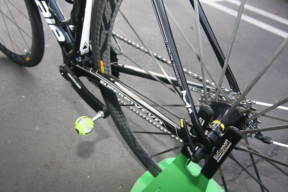 Mavic hubs hold the wheels together.