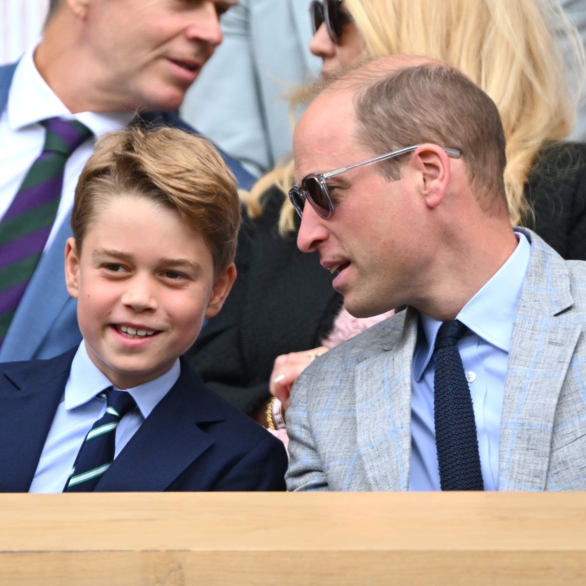 Prince George and Prince William attend Wimbledon in 2023