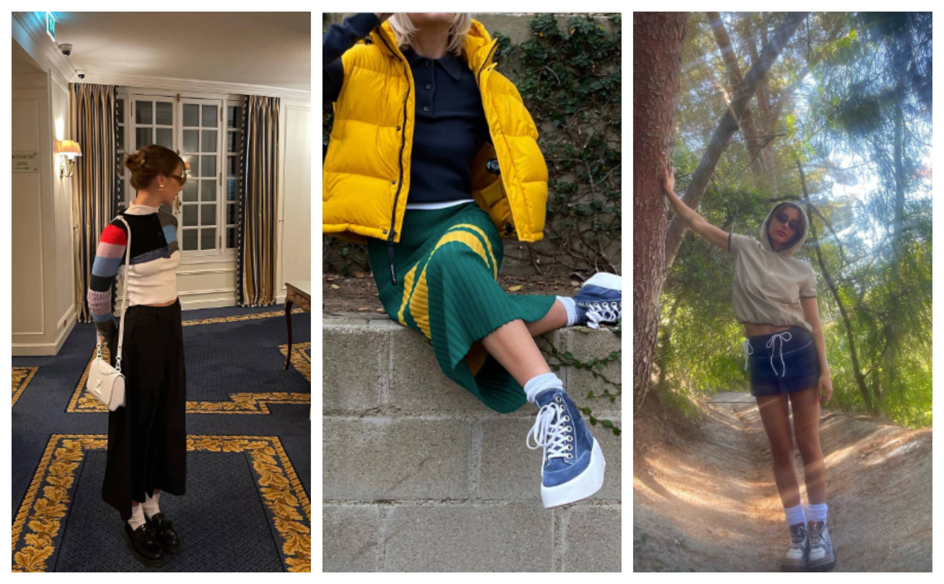 Emma Chamberlain wearing pieces from her closet she plans to resell on eBay