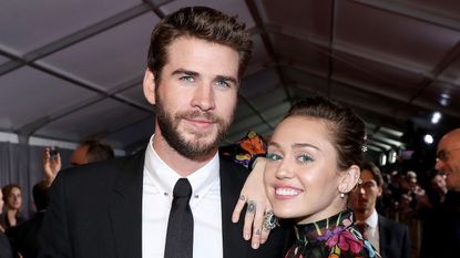 Liam Hemsworth and Miley Cyrus red carpet