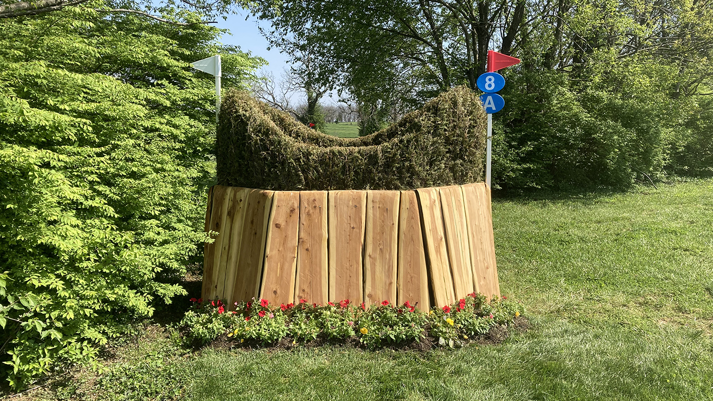 Kentucky Three-Day Event cross-country course fence 8a